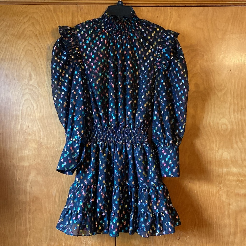 Anthropology MISA Los Angeles Jessa Dress.Red and Black Long Sleeve Dress.Size S - Picture 5 of 16
